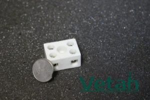 Клеммные колодки керамические термостойкие 2Р 30 x 22 x 16 mm